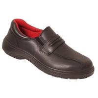 Ladies Slip On Safety Shoe Garnet Black VX540
