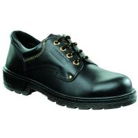 Black Smooth Leather Gibson Tie Safety Shoe S3