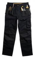 Multi Pocket  Black Work Trousers