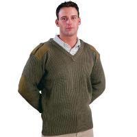 Commando V - Neck Sweater -Olive