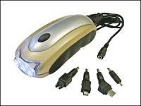 3 LED Wind Up Torch with Phone Charger