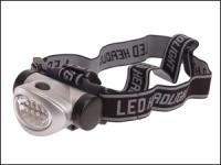 8 LED Headlight 3 Function Silver