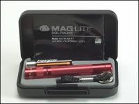 K3A032 Mini Mag AAA Solitaire Torch Boxed - Red