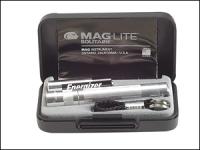 K3A102 Mini Mag AAA Solitaire Torch Boxed - Silver