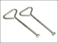MLK06 Manhole Cover Lift Keys Pack of 2 - 6in
