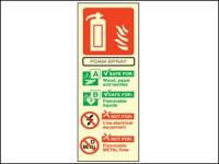 Photo Luminescent Fire Extinguisher Sign Foam