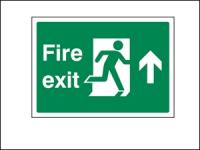 Fire Exit Up PVC A4 Sign