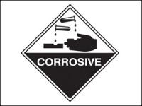 Hazard Diamond Sign Corrosive