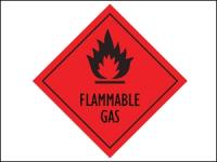 Hazard Diamond Sign Flammable Gas