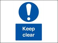 Keep Clear Self Adhesive Vinyl A5 Sign