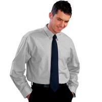 Oxford Weave Shirt (Long Sleeve) - Grey