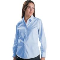 Ladies Oxford Shirt (Long Sleeve) - Blue