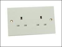 2 Gang 13amp Unswitched Socket