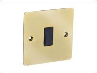 Mirror Brass 1 Gang 2 Way Switch