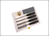 4 Piece Chisel Set / Oil & Stone 0-16-169