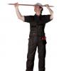 Workwear Overall GR700 Grafters Bib and Brace Black.