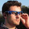 Safety Glasses with Blue Tooth Ear Plugs and Microphone in the Nose Bridge for Two Way Communication