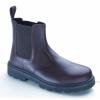 Aquagrip  Pull-On Safety Work Boot in Brown With Midsole