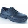 Composite Metal Free Smooth Leather Lace-up Safety Shoe with Midsole