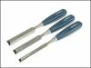 Blue Bevel Edge Chisel (set of 3) - Blister Carded