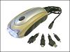 3 LED Wind Up Torch with Phone Charger