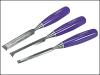 M444 Blue Chip Bevel Edge Chisel - Set of 3