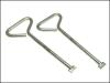 MLK06 Manhole Cover Lift Keys Pack of 2 - 6in