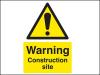 Warning Construction Site PVC A4 Sign