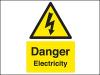 Danger Electricity PVC A4 Sign