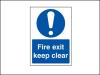 Fire Exit Keep Clear PVC A4 Sign