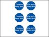 Fire Door Keep Shut 6 Pack Self Adhesive Vinyl A40 Sign
