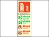 Photo Luminescent Fire Extinguisher Sign Foam