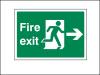 Fire Exit right PVC A4 Sign
