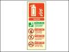Photo Luminescent Fire Extinguisher Sign Water