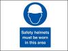 Safety Helmet must be worn PVC A4 Sign