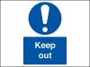 Keep Out PVC A4 Sign