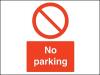 No parking PVC A4 Sign