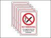 No Smoking Pack (5) Rigid
