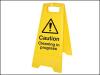 Folding Safety Sign - Cleaning in Progres