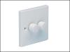 Dimmer Switch 400 Watt 2 Gang.