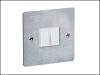 Brushed Chrome 2 Gang 2 Way Switch