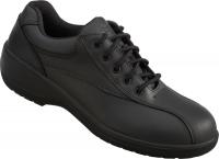 Ladies Safety Lace Up Shoe Black Amber VX400