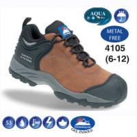 Fully Waterproof Brown Nubuck Metal Free Safety Trainer 4105