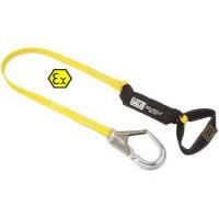 ATEX Shock Absorbing  Lanyard PU Coated Webbing 2m with Aluminium 60mm Scaffold Hook 1220869A