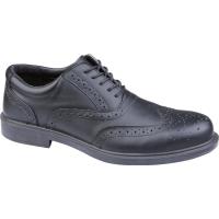 RICHMOND Brogue Safety Shoe S1 SRC Black With Non Metal Protective Cap 6 - 13