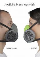 8002112 4000next R Thermoplastic Respiratory Reusable Half Mask M/L comes with a pair of P3 filters 