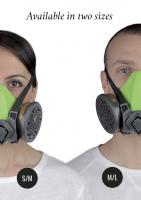8002112 4000next R Thermoplastic Respiratory Reusable Half Mask M/L comes with a pair of P3 filters 