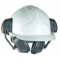 Thruxton Safety Helmet Mounted Ear Defenders (Black)