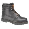 Derby Safety Boot with Double Padded Collar Black LH640SM